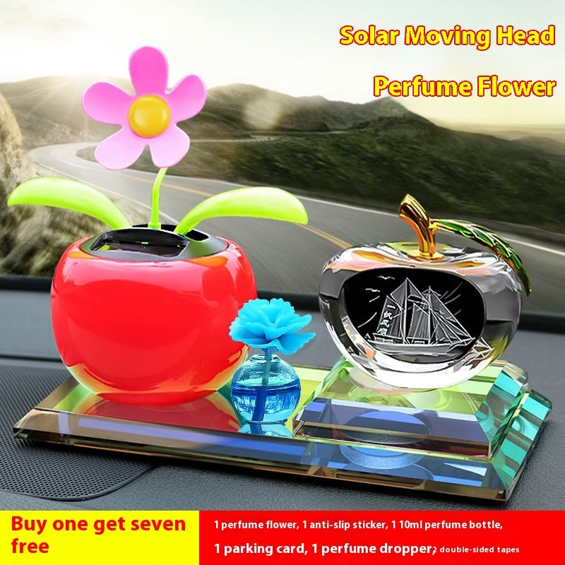 Car Indoor Bubble Head Doll Car Perfume Decoration Crystal Carving