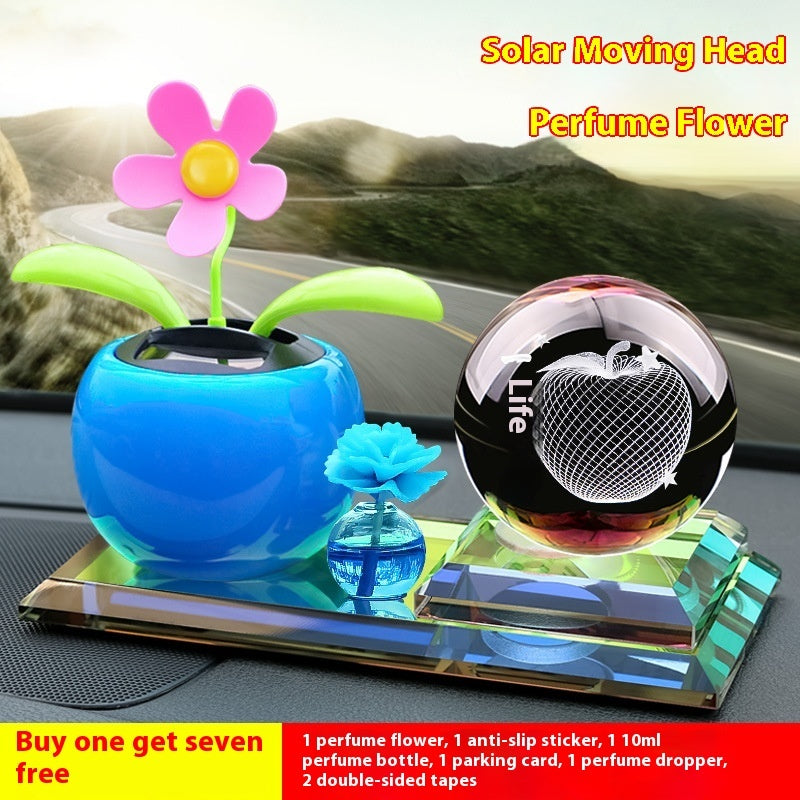 Car Indoor Bubble Head Doll Car Perfume Decoration Crystal Carving