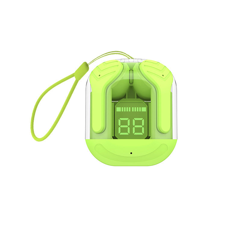 Bluetooth Headset Wireless HiFi Sound Quality Bilateral Stereo Bass Surround Comes With Transparent Digital Display