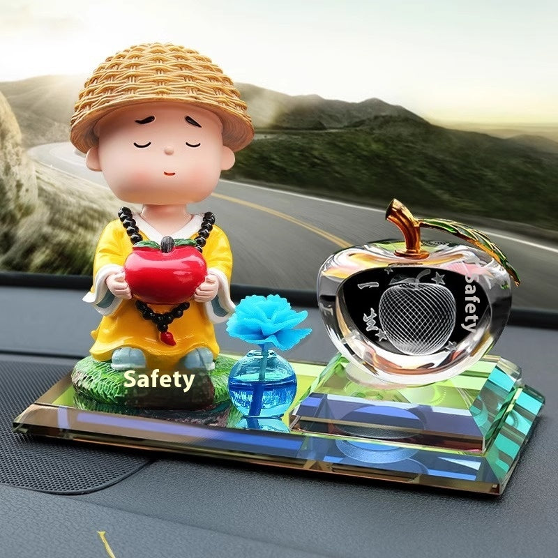 Car Indoor Bubble Head Doll Car Perfume Decoration Crystal Carving