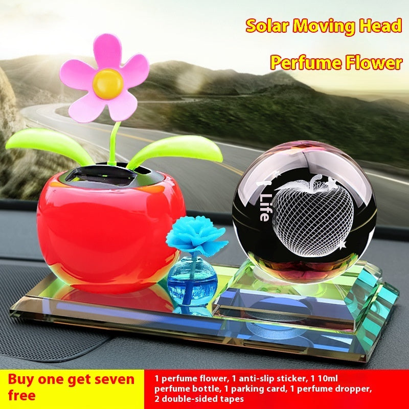 Car Indoor Bubble Head Doll Car Perfume Decoration Crystal Carving