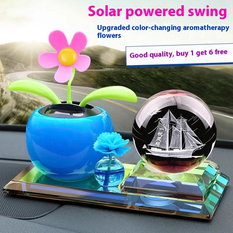 Car Indoor Bubble Head Doll Car Perfume Decoration Crystal Carving