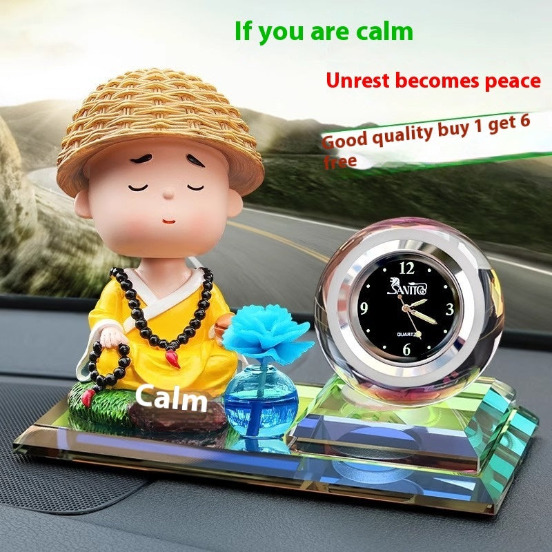 Car Indoor Bubble Head Doll Car Perfume Decoration Crystal Carving