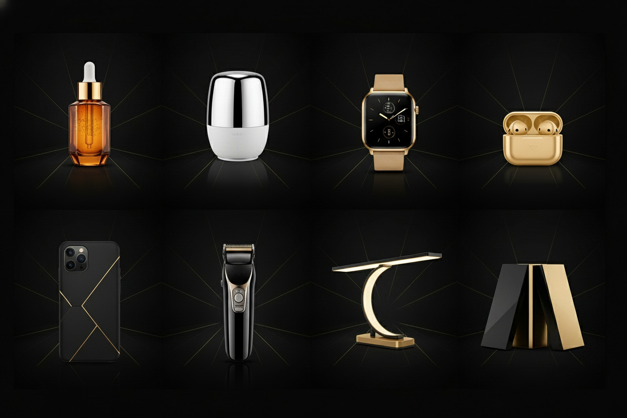 remove the hand bag and towel and put a grooming tool and phone case